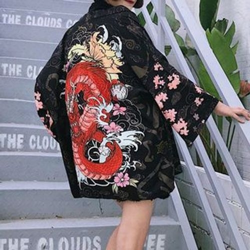 MELLO - Printed Kimono Jacket