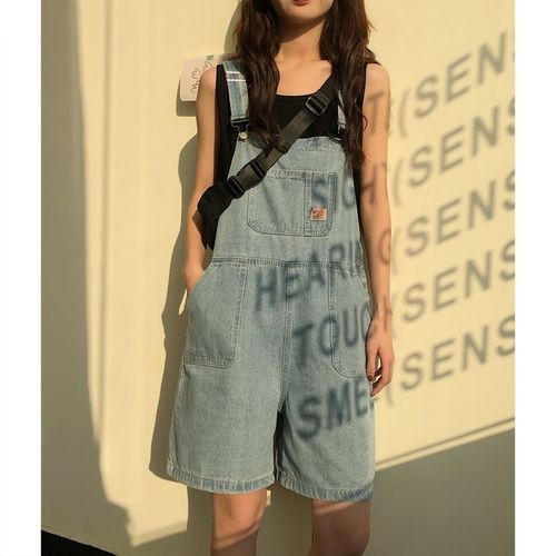 denimdayz - Wide Leg Denim Dungarees