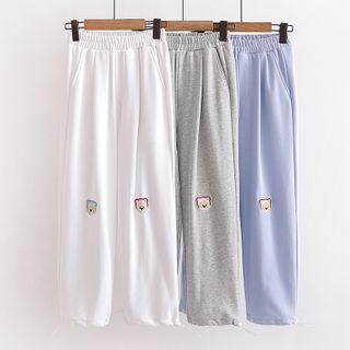 TOJI - Embroidered Harem Sweatpants | YesStyle