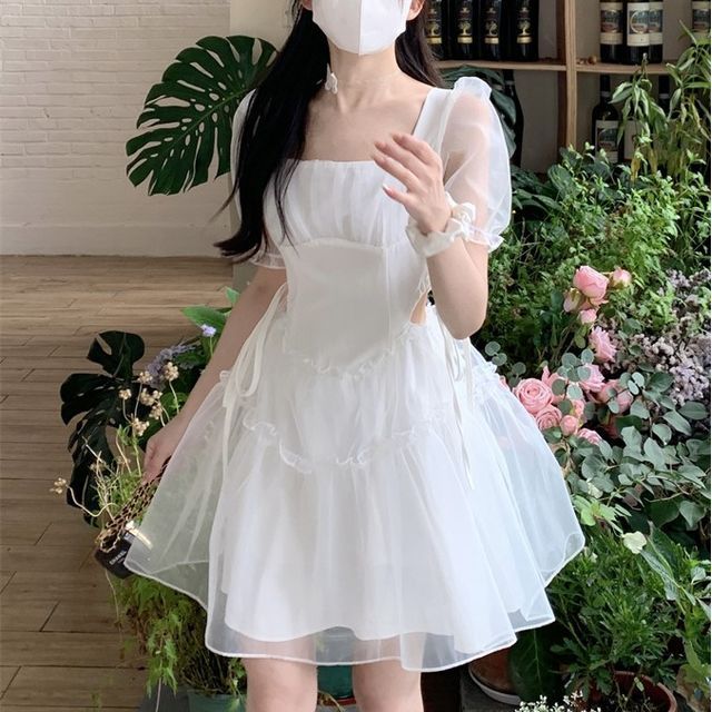 white christmas dresses Sweet Poison Off-Shoulder Corset Pink Mini Dress main image 1
