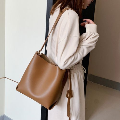 Faux leather clearance bucket bag