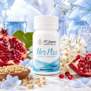 TC JAPAN - Her Plus Soybean & Pomegranate Half Bottle