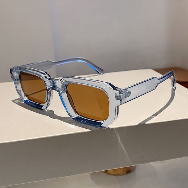 iLANURA-Rectangle Thick Frame Sunglasses