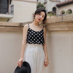 Lady Jean - 圆点雪纺吊带背心 Lady Jean - 圆点雪纺吊带背心
