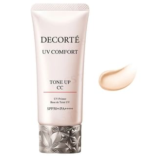 Kose - Decorte UV Comfort Tone Up CC UV Primer 01 Light Beige SPF 50+ PA++++