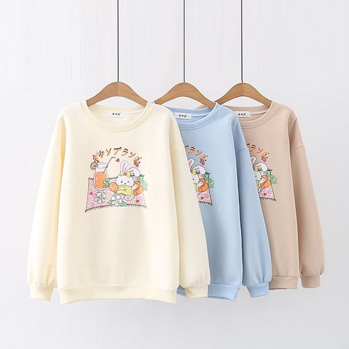 Cartoon print outlet sweatshirt