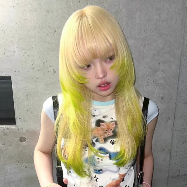 Jellyfish-Long Full Wig - Straight Gradient