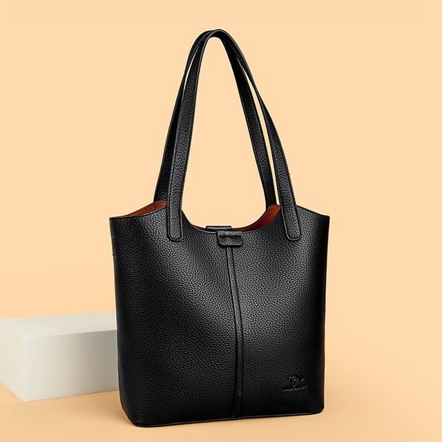 Mayanne-Faux Leather Tote Bag