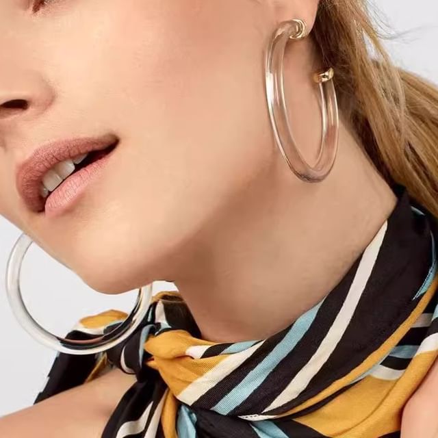 JVL-Resin Open Hoop Earring