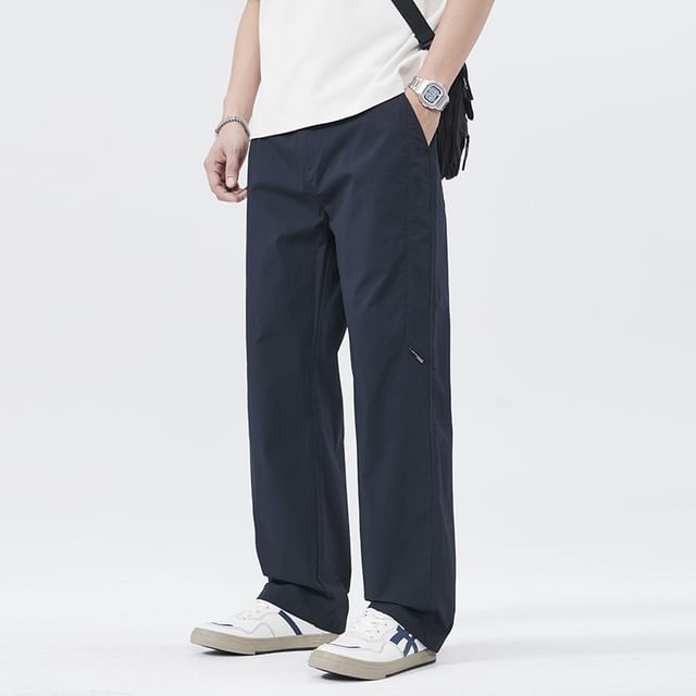 Nataro-Mid Rise Plain Loose Fit Cargo Pants