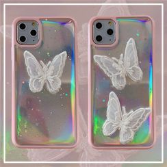 KeCase - Lace Butterfly Iridescent Phone Case - iPhone 11 Pro Max / 11 Pro / 11 / SE / XS Max / XS / XR / X / SE 2 / 8 / 8 Plus / 7 / 7 Plus KeCase - Lace Butterfly Iridescent Phone Case - iPhone 11 Pro Max / 11 Pro / 11 / SE / XS Max / XS / XR / X / SE 2 / 8 / 8 Plus / 7 / 7 Plus