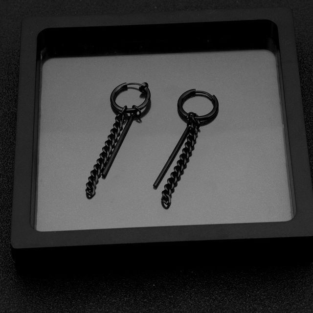 Juanitro-Stainless Steel Fringed Earring