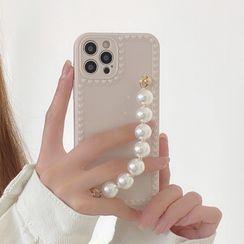 Wild Pony - Faux Pearl Chain Phone Case - iPhone 12 Pro Max / 12 Pro / 12 / 12 mini / 11 Pro Max / 11 Pro / 11 / SE / XS Max / XS / XR / X / SE 2 / 8 / 8 Plus / 7 / 7 Plus