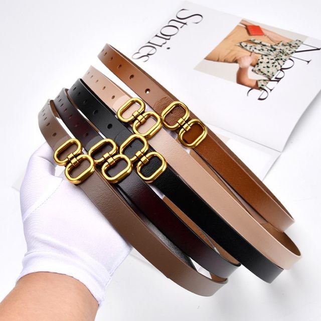 Rofuka-Genuine Leather Slim Belt
