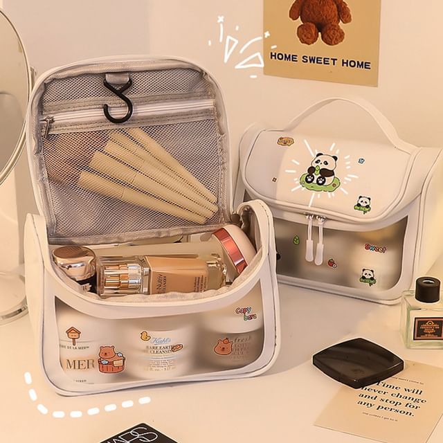 Hekki Animal PVC Faux Leather Travel Makeup Bag (Various Designs