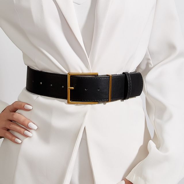Rofuka-Faux Leather Belt