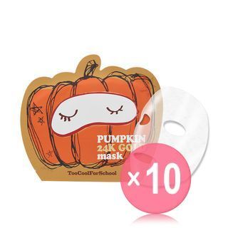 too cool for school - Pumpkin 24K Gold Mask (x10) (Bulk Box)