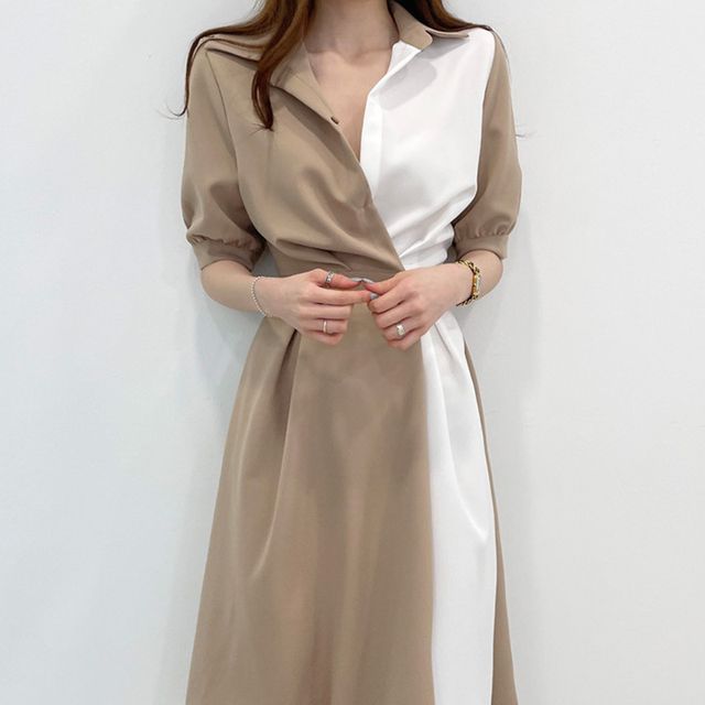 dress casual women METOES Women's Summer 2024 casual Short Sleeve Long Dress Solid Color  A-Line Dress(X-Small), Army Green at Amazon Women's Clothing store