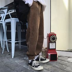 Malnia Home - Couple Matching Corduroy Jogger Pants Malnia Home - Couple Matching Corduroy Jogger Pants
