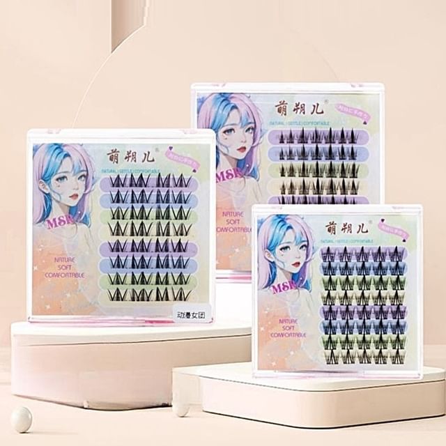 LuxeFlutter-Natural Wispy Cluster False Eyelashes