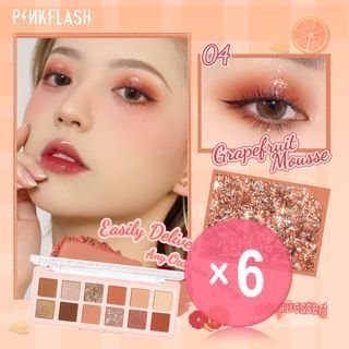 PINKFLASH - Pro Touch Eyeshadow Palette-Grapefruit (x6) (Bulk Box)