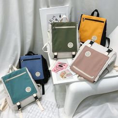 Gokk - Color Block Flap Backpack Gokk - Color Block Flap Backpack