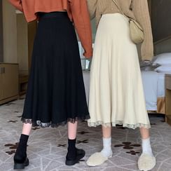 Dute - Knit Pleated Midi Skirt