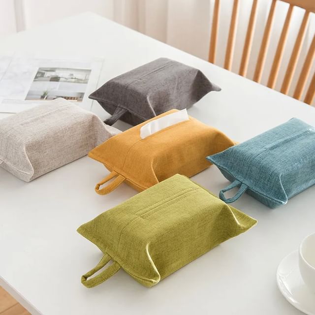 Home Simply-Plain Fabric Tissue Cover