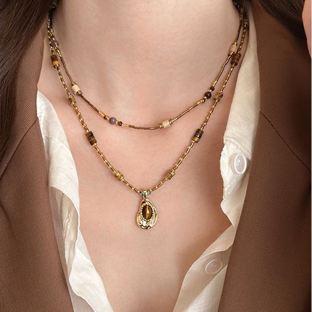 Jael-Beaded Alloy Necklace Various Designs