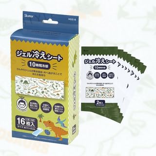 Skater - Dinosaur Pattern Cooling Gel Sheet 16 pcs