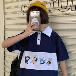 Only Here - 中袖印花马球衫 Only Here - 中袖印花马球衫