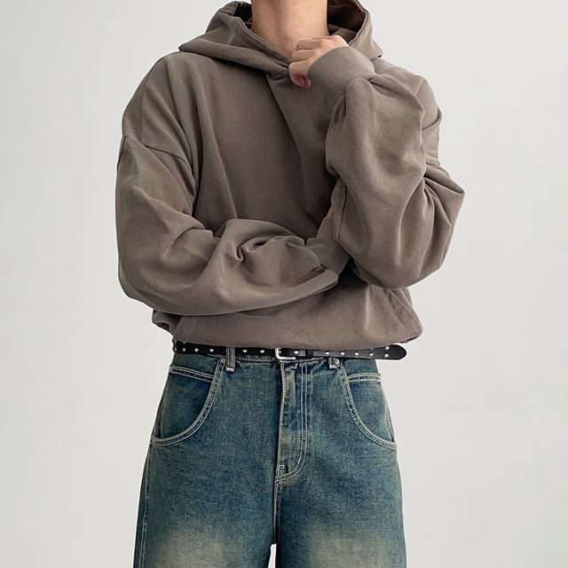 mopagrati-Plain Hoodie