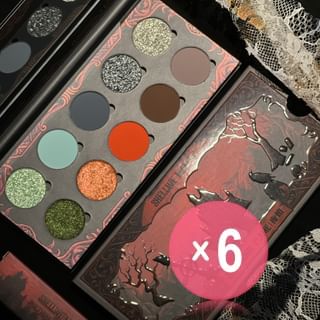 SHELLWE MAKEUP - Ghoul Nocturnal Flame 10 Color Chameleon Eye Shadow Palette (x6) (Bulk Box)