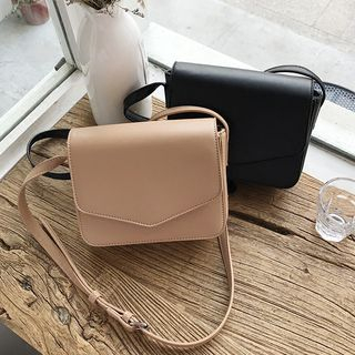 Barba - Faux Leather Front Flap Crossbody Bag | YesStyle