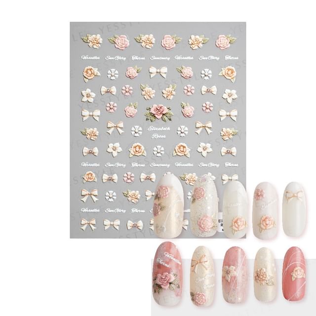 MEKO-Embossed Nail Stickers J