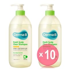 Derma: B - Fresh Scalp Clear Shampoo - 2 Types (x10) (Bulk Box)