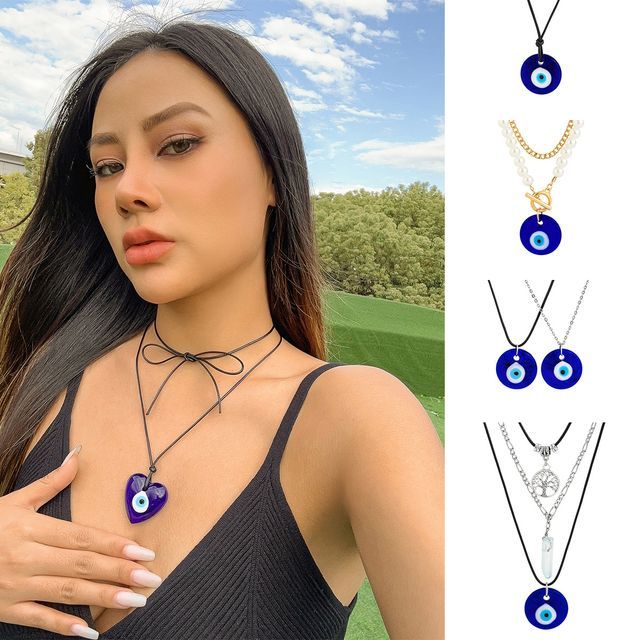 BAST Evil Eye Pendant Necklace (various designs) YesStyle