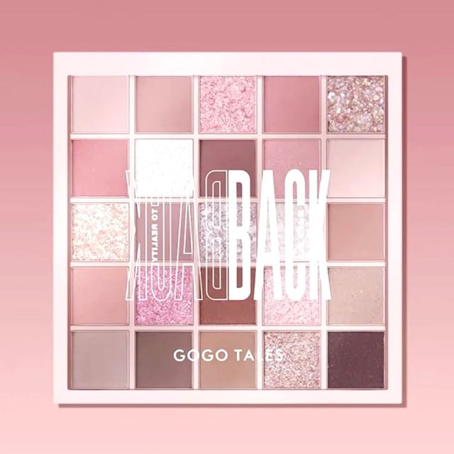 GOGO TALES-Paleta de Sombras 25 Cores - Rosa Roxo Esfumado-295g