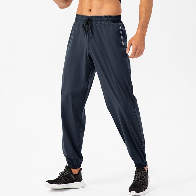 FoxFlair-Drawstring-Waist Plain Sweatpants