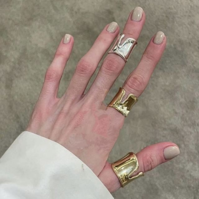 Sharkkira-Irregular Alloy Open Ring