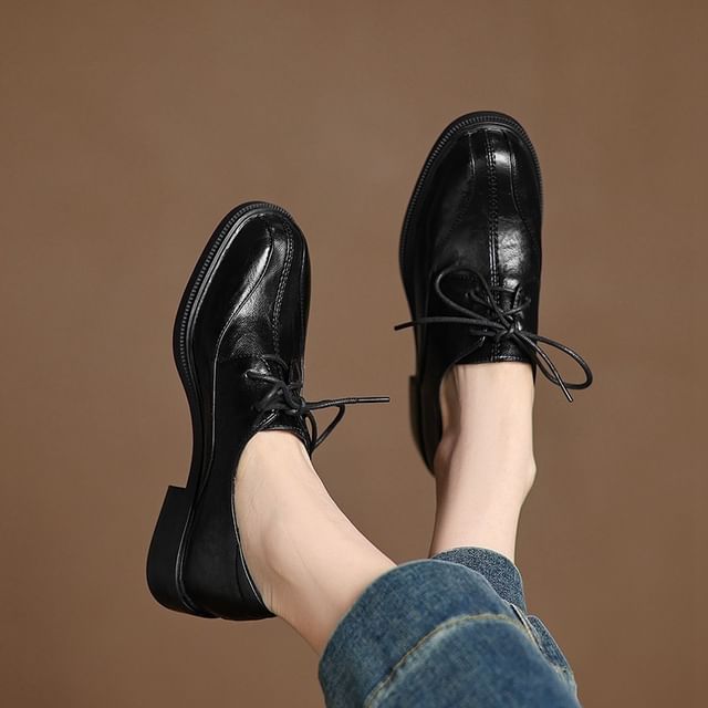 Cinnabelle-Panel Lace Up Shoes