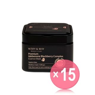 Mary&May - Premium Idebenone Blackberry Complex Essence Mask (x15) (Bulk Box)