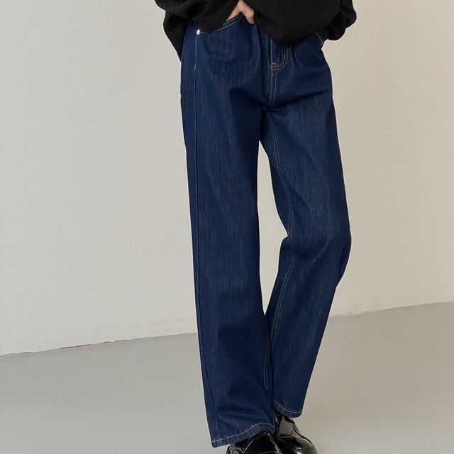 DAZO Studios-High Waist Wide Leg Jeans