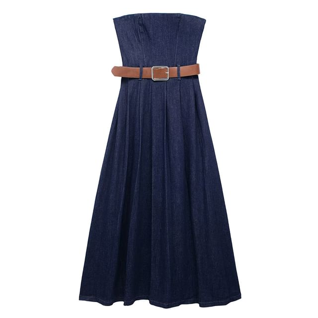 white christmas dresses Serena Pleated Flowy Maxi Dress- Denim – Lilly Jane