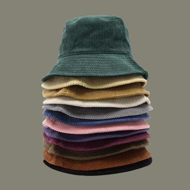 FROME-Plain Corduroy Bucket Hat