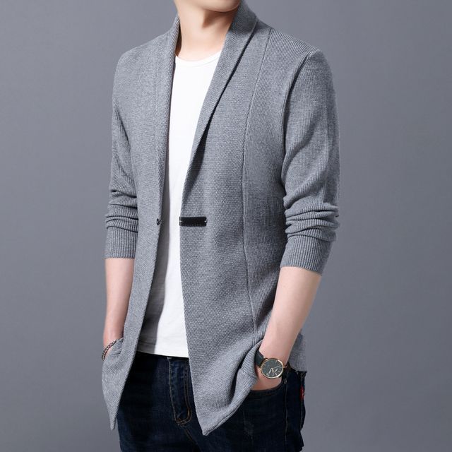 Bay Go Mall-Single-Button Cardigan