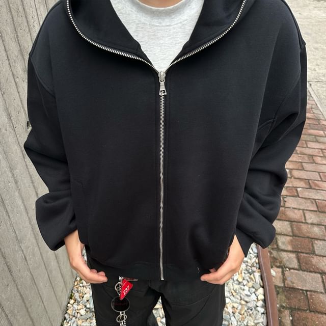 DragonRoad-Plain Zip Hoodie