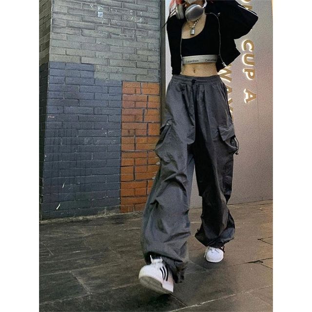 Men's Punk Metal Chain Cargo Pants with Detachable Legs