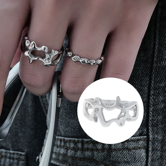 Kopesh-Irregular Stainless Steel Ring Various Designs