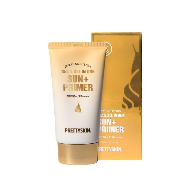 PRETTY SKIN   トータルソリューション 韓国 Pretty skin - Total Solution Snail All In One Sun+ Primer | YesStyle